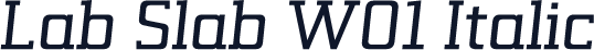 Lab Slab W01 Italic