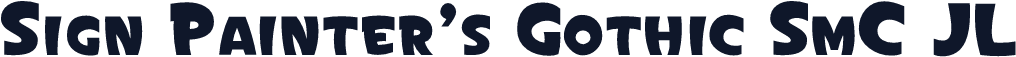 Sign Painter's Gothic SmC JL