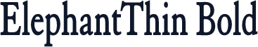 ElephantThin Bold