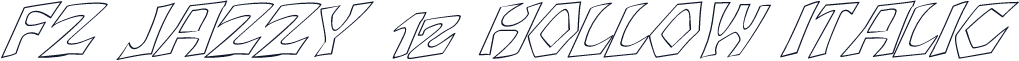 FZ JAZZY 12 HOLLOW ITALIC