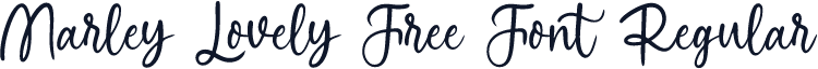 Marley Lovely Free Font Regular