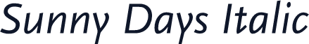 Sunny Days Italic
