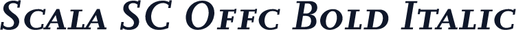 Scala SC Offc Bold Italic