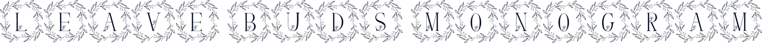 Leave Buds Monogram