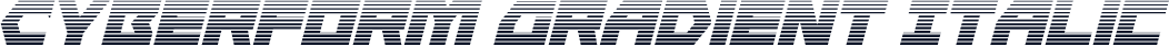 Cyberform Gradient Italic