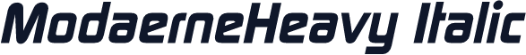 ModaerneHeavy Italic