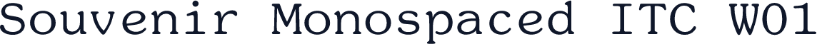Souvenir Monospaced ITC W01