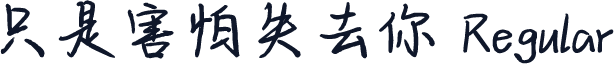 只是害怕失去你 Regular