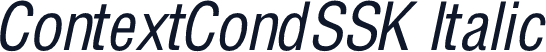 ContextCondSSK Italic