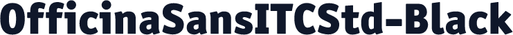 OfficinaSansITCStd-Black