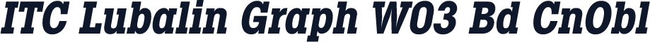 ITC Lubalin Graph W03 Bd CnObl