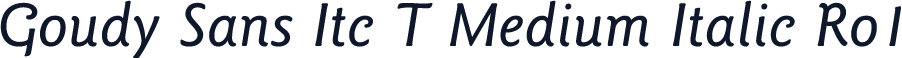 Goudy Sans Itc T Medium Italic Ro1