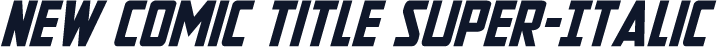 New Comic Title Super-Italic