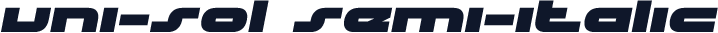 uni-sol semi-italic