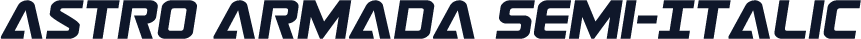 Astro Armada Semi-Italic