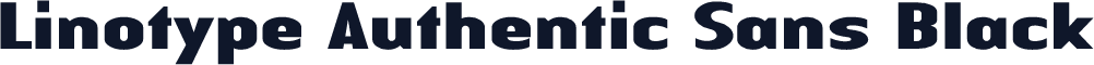Linotype Authentic Sans Black