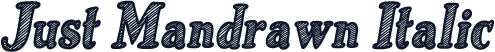 Just Mandrawn Italic