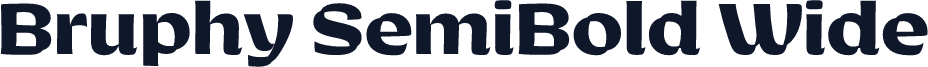 Bruphy SemiBold Wide