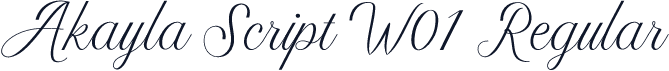 Akayla Script W01 Regular