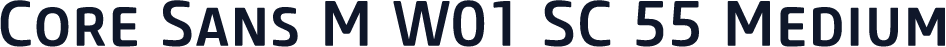 Core Sans M W01 SC 55 Medium