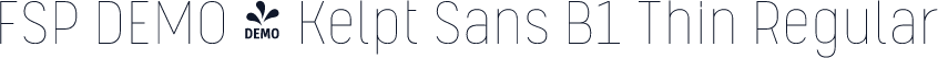FSP DEMO - Kelpt Sans B1 Thin Regular