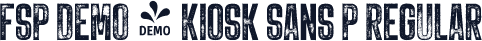 FSP DEMO - Kiosk Sans P Regular