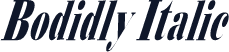 Bodidly Italic