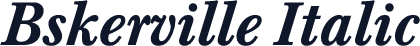 Bskerville Italic