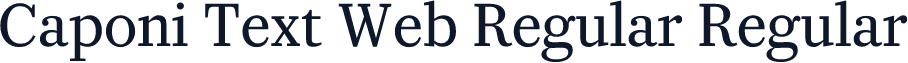 Caponi Text Web Regular Regular