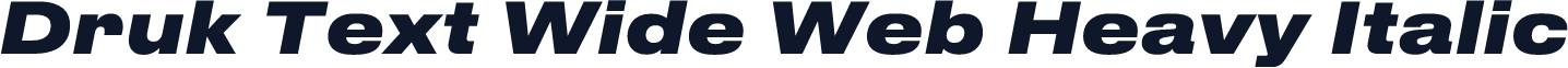Druk Text Wide Web Heavy Italic