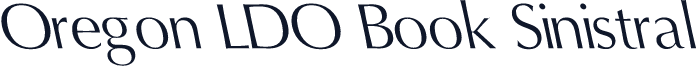 Oregon LDO Book Sinistral