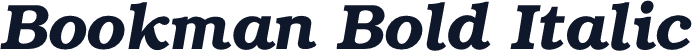 Bookman Bold Italic