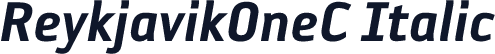 ReykjavikOneC Italic