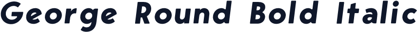 George Round Bold Italic