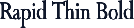 Rapid Thin Bold