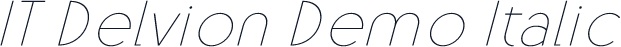 IT Delvion Demo Italic