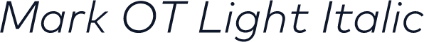 Mark OT Light Italic
