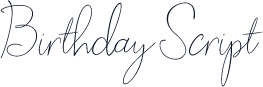 BirthdayScript