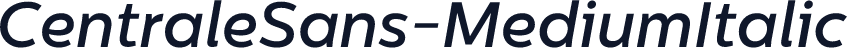 CentraleSans-MediumItalic