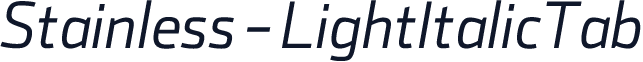 Stainless-LightItalicTab