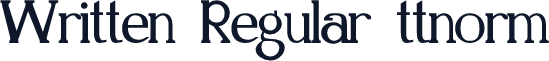 Written Regular ttnorm