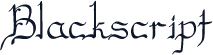 Blackscript