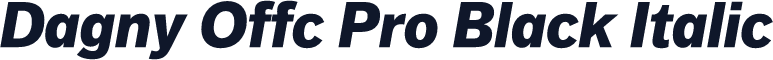 Dagny Offc Pro Black Italic