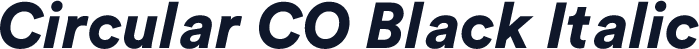 Circular CO Black Italic