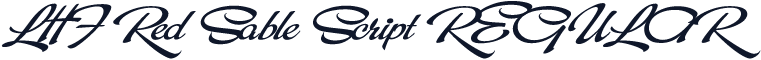LHF Red Sable Script REGULAR