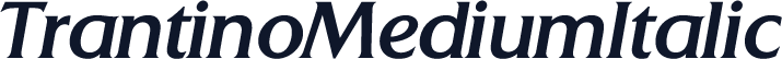 TrantinoMediumItalic