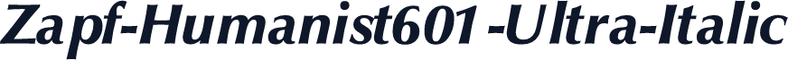 Zapf-Humanist601-Ultra-Italic