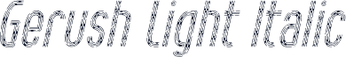 Gerush Light Italic