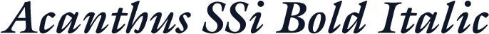 Acanthus SSi Bold Italic