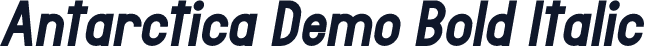 Antarctica Demo Bold Italic